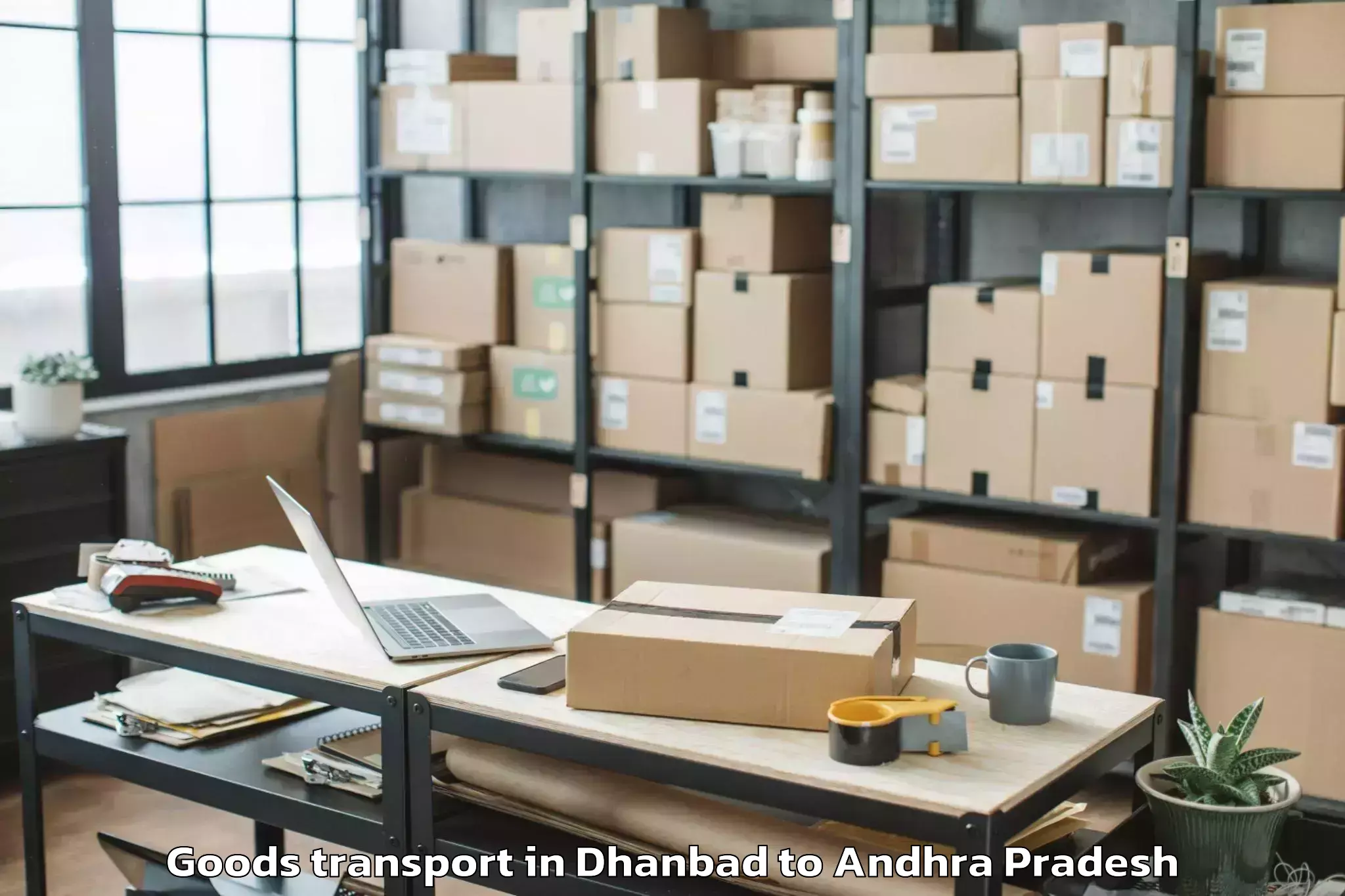 Expert Dhanbad to Paravada Goods Transport